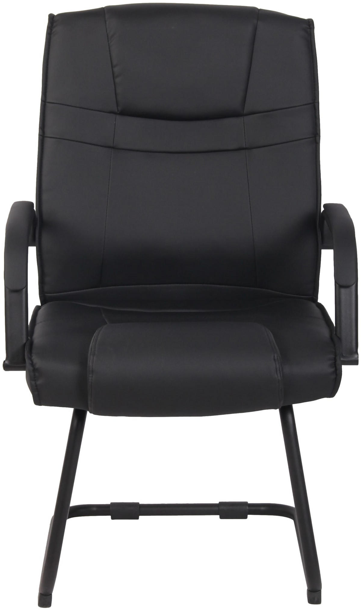 SCHWINGSTUHL 2er Set Lederlook schwarz/schwarz - Schwarz, Textil/Metall (60/104/67cm) - CLP