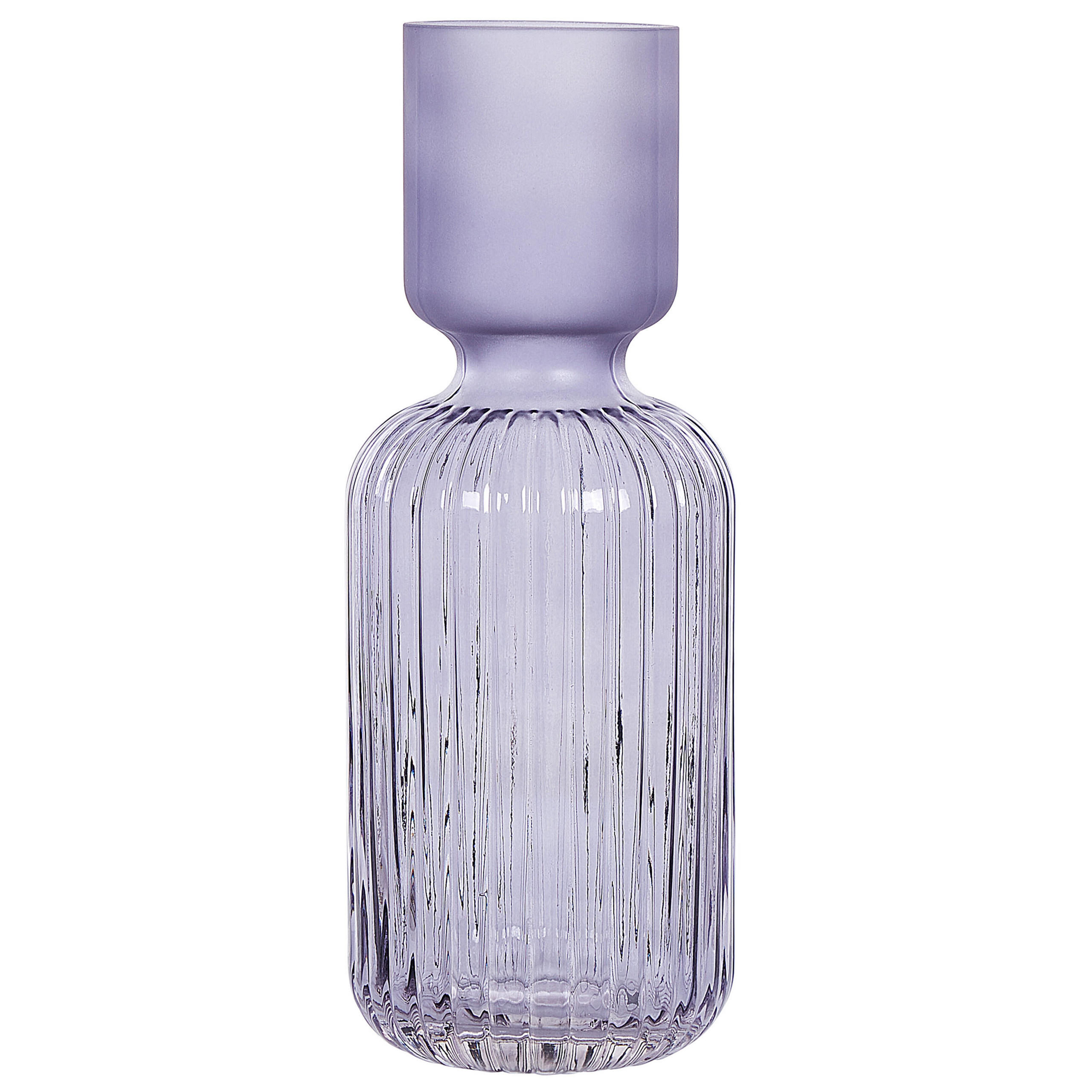 BLUMENVASE Glas violett Tragana - Violett, Glas (31cm) - Beliani