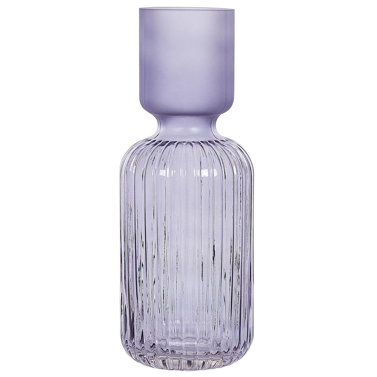 BLUMENVASE Glas violett Tragana - Violett, Glas (31cm) - Beliani
