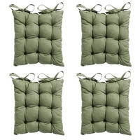 SITZKISSEN Basic 46/46 cm 4er-Set - Grün, Textil (46/6/46cm) - Madison