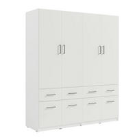 KLEIDERSCHRANK Weiß 181/197/52 - Weiß, Holzwerkstoff (181/197/52cm) - RAUMHIRSCH FURNITURE