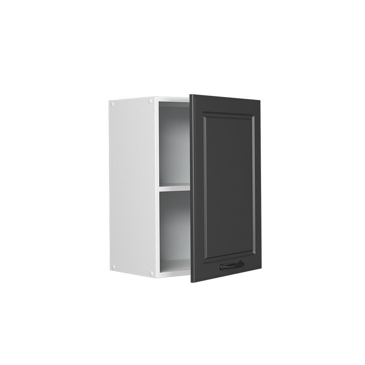 HÄNGESCHRANK R-Line Anthrazit Landhaus 45 cm - Anthrazit/Weiß, Holzwerkstoff (45/60/31cm) - Vicco