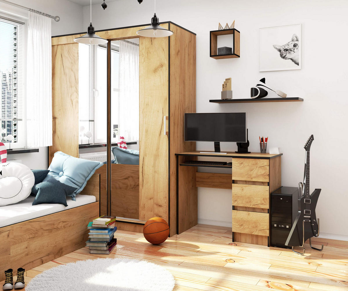 SCHREIBTISCH Eichenfarben 90x50x77 cm - Eichefarben, Holzwerkstoff (50/90/77cm) - Akord