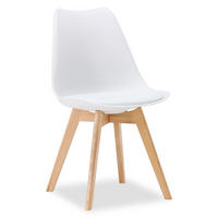 KÜCHENSTUHL Kunststoff Weiß - Weiß, Holz (46/80/45cm) - Homestyle4u