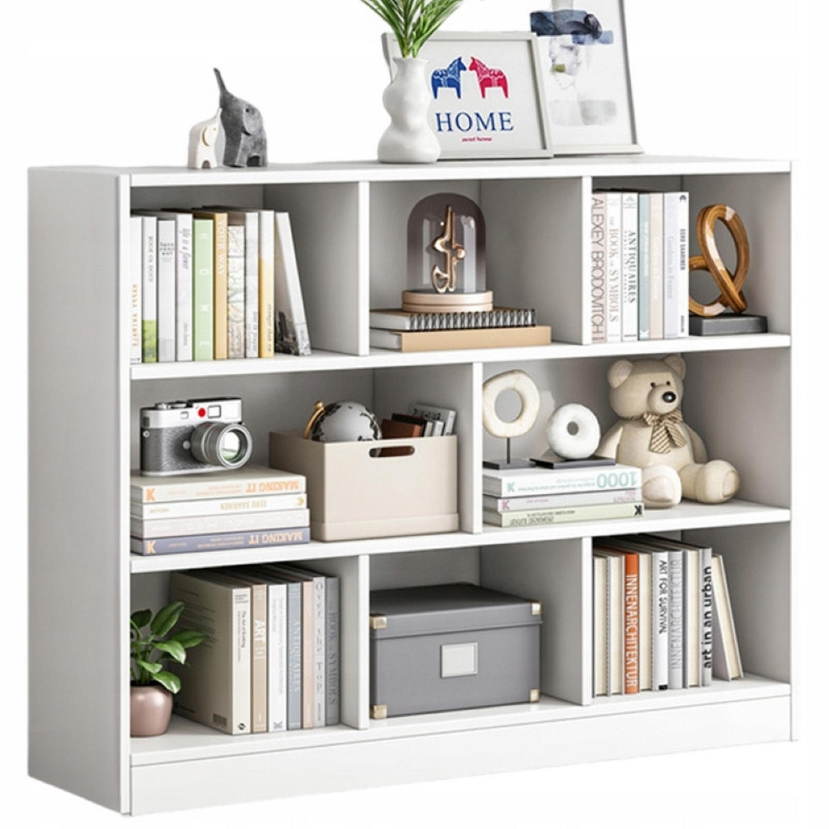 BÜCHERREGAL, weiß, 100/24/104 cm - Weiß, Holzwerkstoff (100/104/24cm) - MUVU