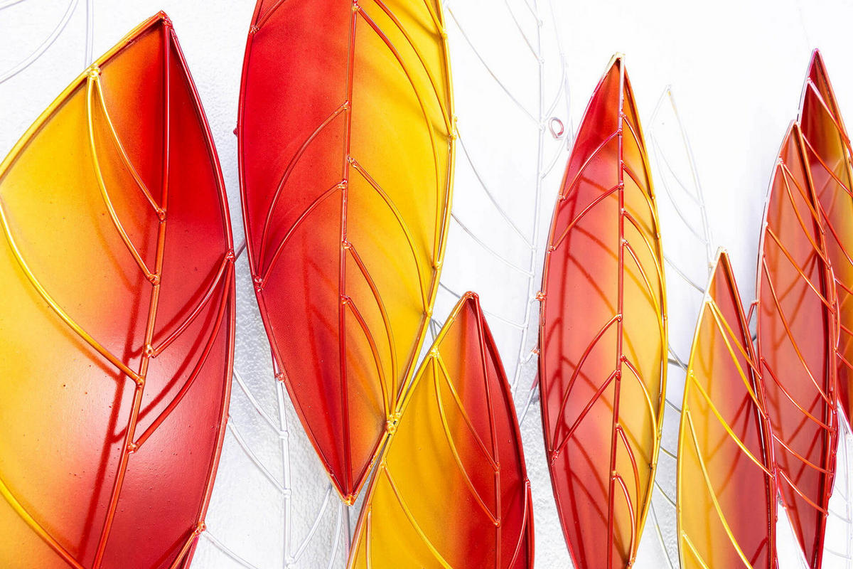 WANDDEKO Orange 117/82 cm - Orange, Metall (7.95/82/8cm) - KUNSTLOFT