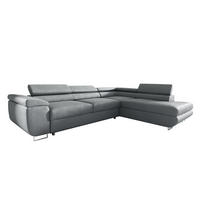 ECKSOFA Lyam 4 Sitzplätze Hellgrau - Grau, Holzwerkstoff (271/201cm) - Petits-meubles