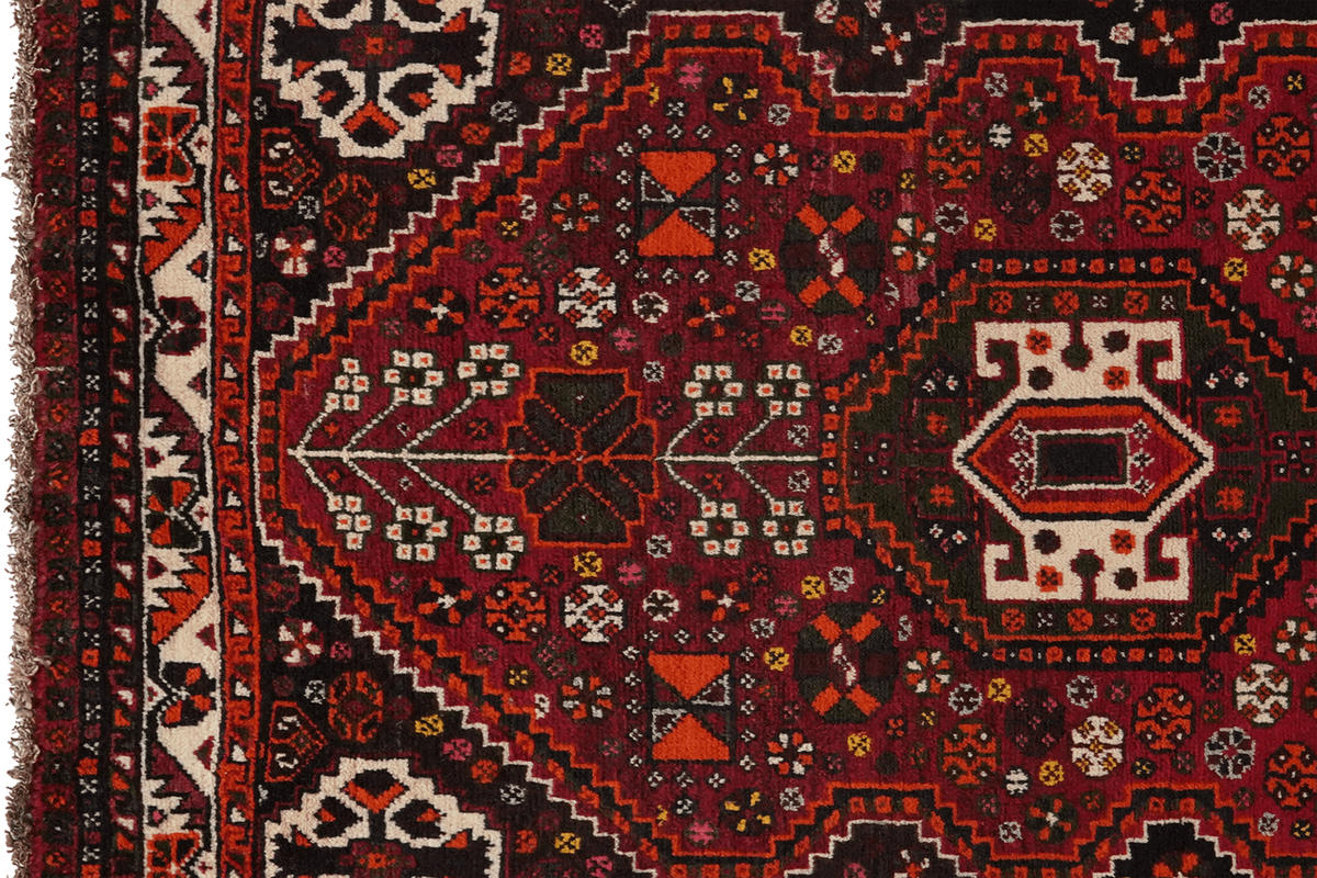 ORIENTTEPPICH handgeknüpft Gashgai Rot 152/103 cm Schurwolle - Rot, Textil (103/152cm) - Looma