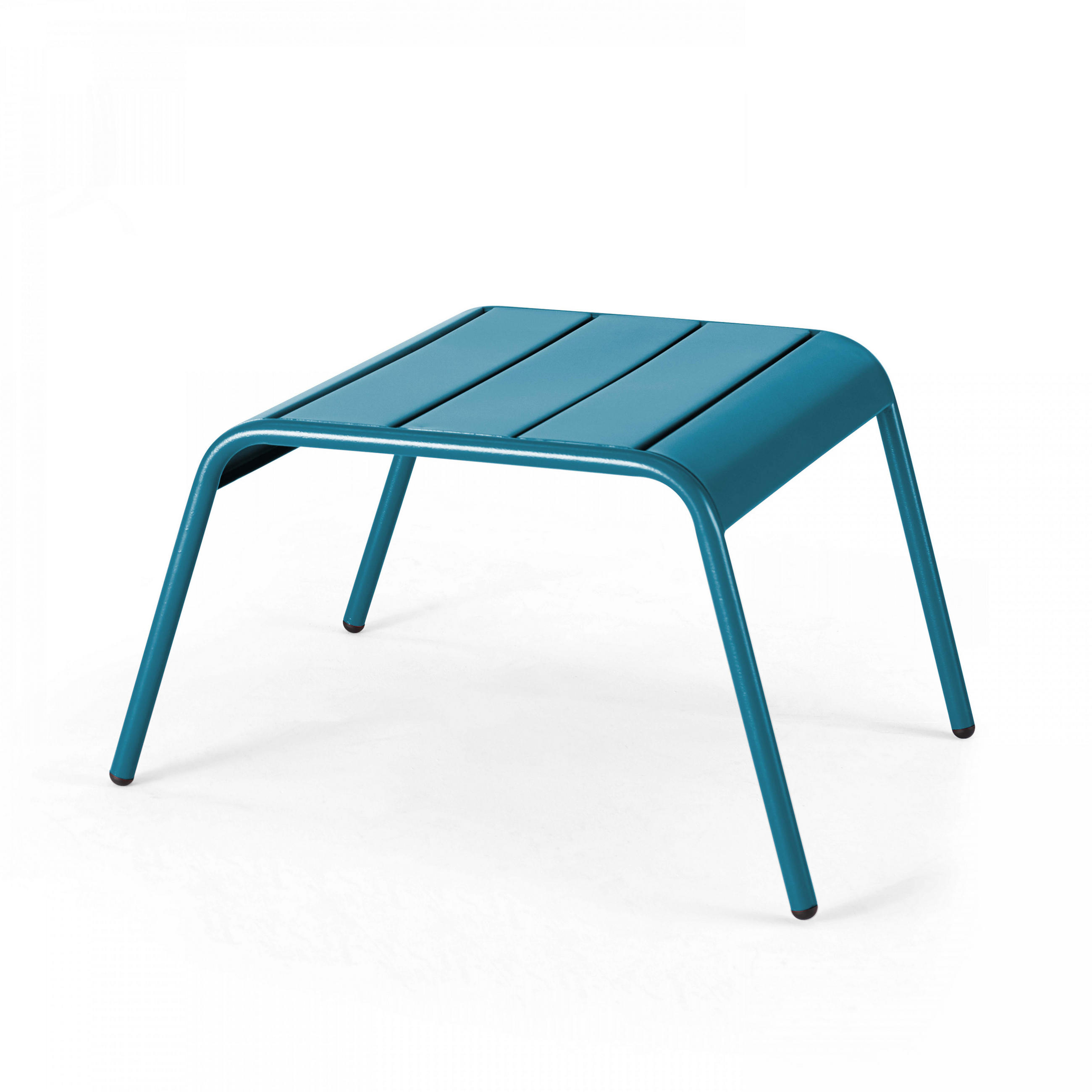 GARTENHOCKER, Pazifikblau - Dunkelblau, Metall (44/30/40cm) - Oviala