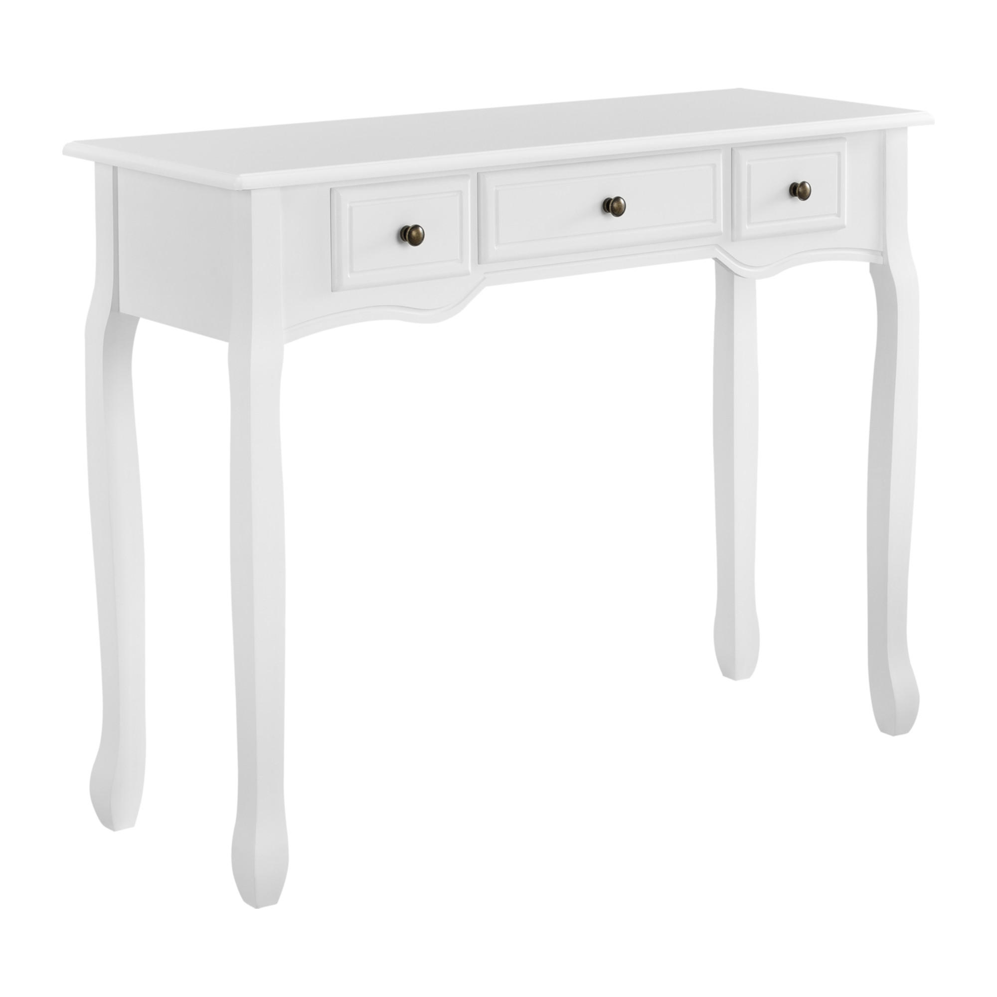 KONSOLENTISCH Hirschhorn - Weiß, Holzwerkstoff (35/100/78cm) - [en.casa]