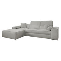 ECKSCHLAFSOFA Vito I, Seite: Links - Hellgrau, Holz/Textil (276/187cm) - MIRJAN24