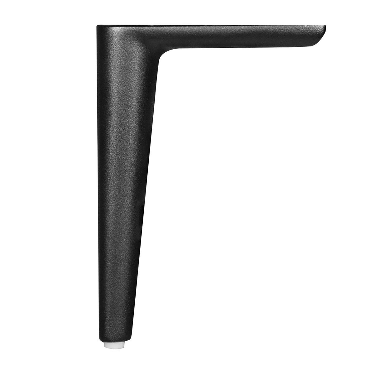 ECKSOFA mit Longchair - Beige/Schwarz, Textil/Metall (321/170cm) - home24