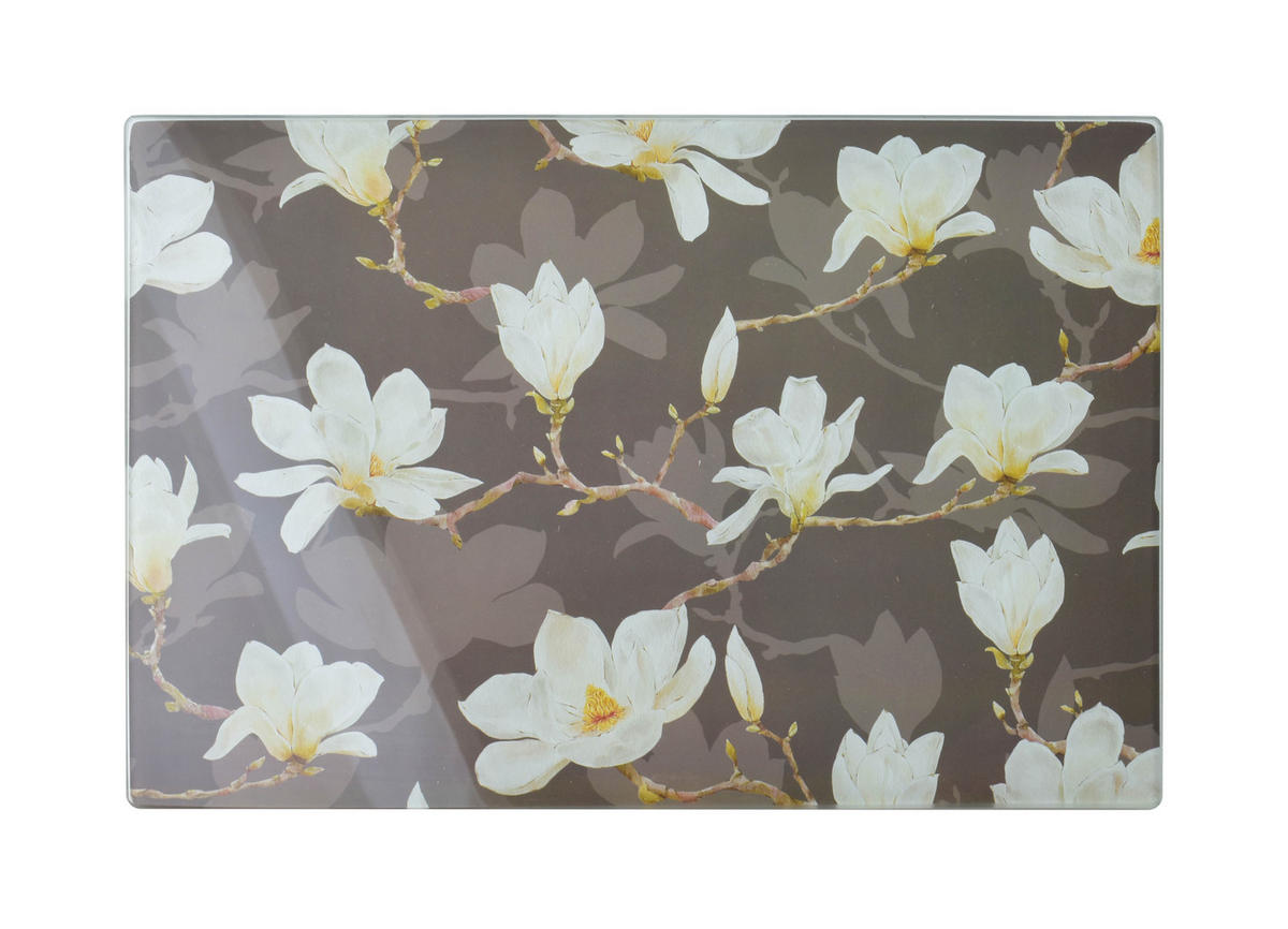 SCHNEIDEBRETT Aria Braun 30/20/2 cm Glas - Braun, Glas (20/30cm) - Mondex