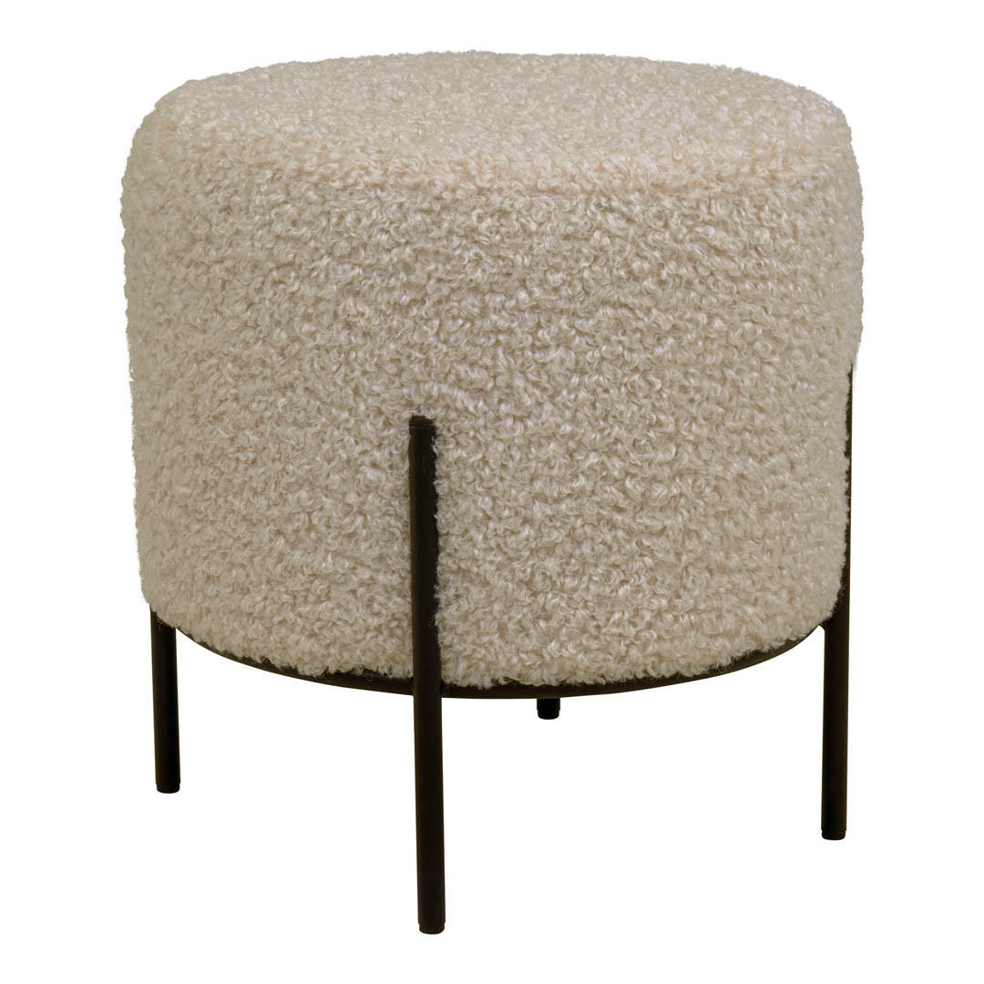 HOCKER, Alford, Braun, Kunstfell, 36 x 36 x 37 cm - Braun, Textil/Fell (36/37/36cm) - ebuy24