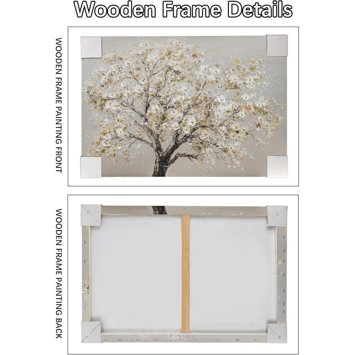 LEINWANDBILD Baum mit Blüten 40 x 60 cm - Multicolor, Textil (40/0.5cm)