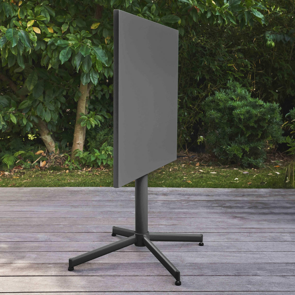 GARTENTISCH , klappbar, Grau - Grau, Metall (70/70/72cm) - Oviala