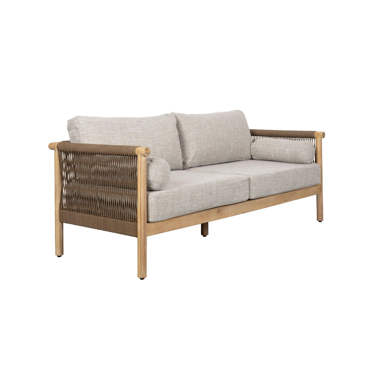 GARTENSET Oasis Sofa/ Couchtisch - Beige, Metall - Dutchbone
