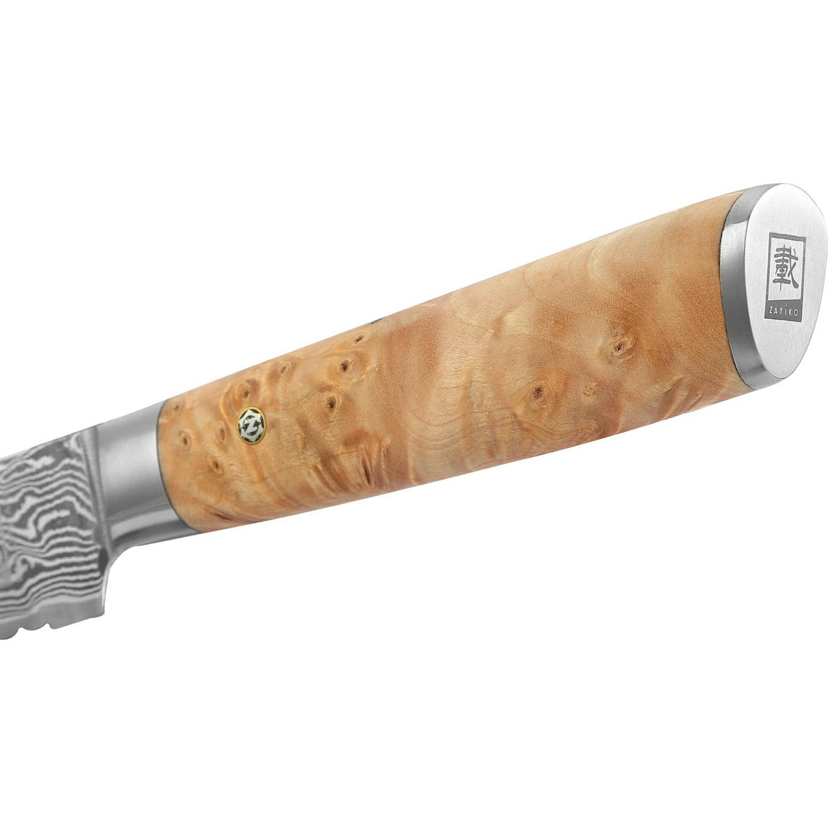 BROTMESSER 23 cm - Birkefarben, Holz/Metall (37cm) - Zayiko