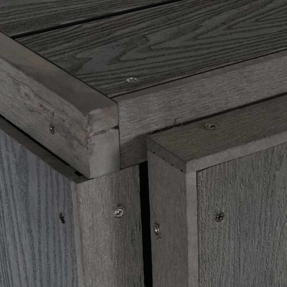 MÜLLTONNENBOX ERWEITERUNG Grau - Grau, Metall (79/117/105cm) - MCW