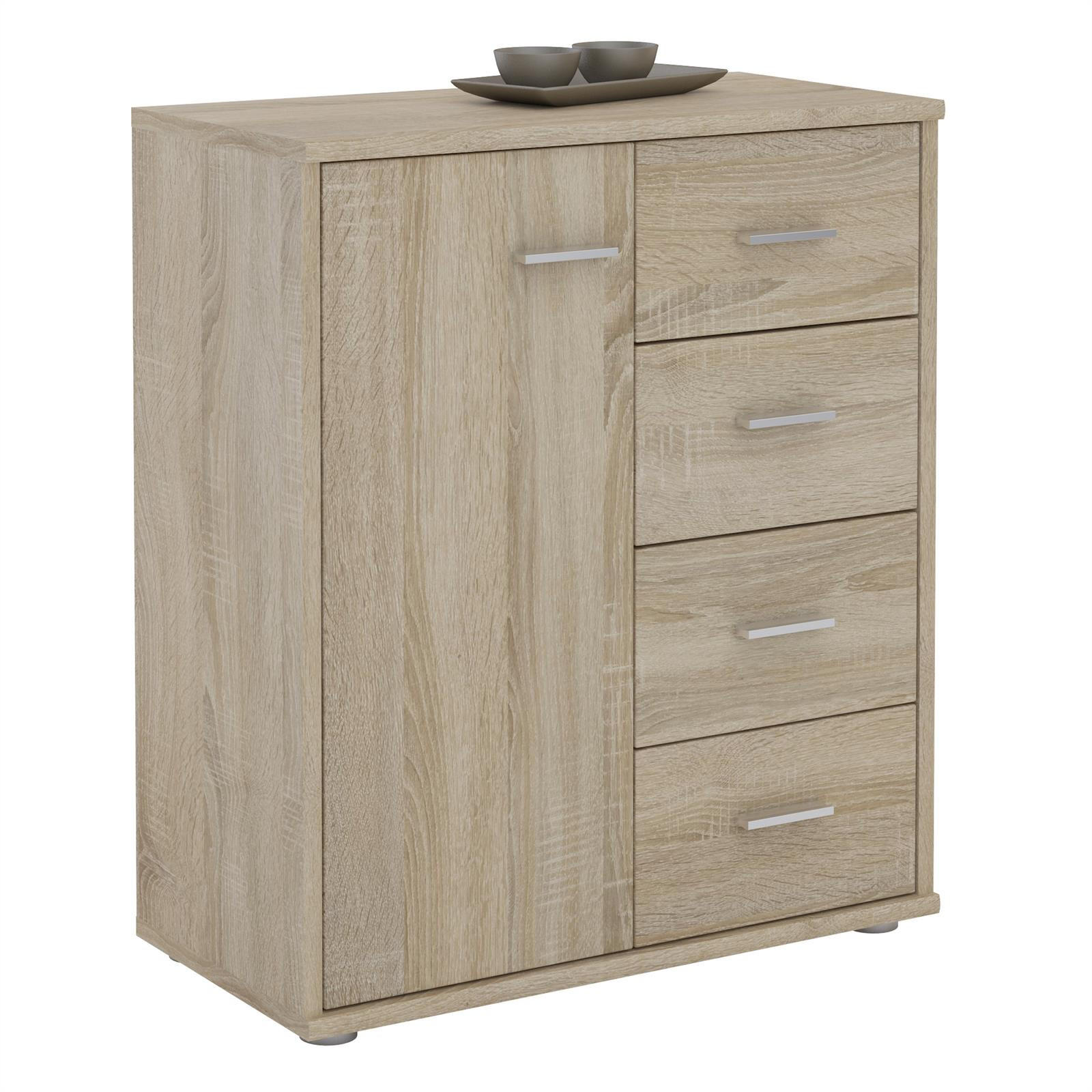 CARO-Möbel Kommode Sonoma Eiche 60x70x30 cm