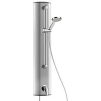 DUSCHELEMENT Aluminium mit Einhebelmischer und Handbrause. - Chromfarben, Metall (22/17/119.5cm) - Delabie