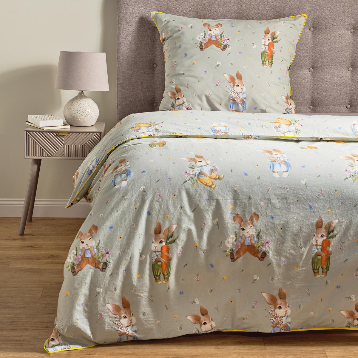 BETTWÄSCHE Emi - Hellgrün, Textil (160/200cm) - home&you