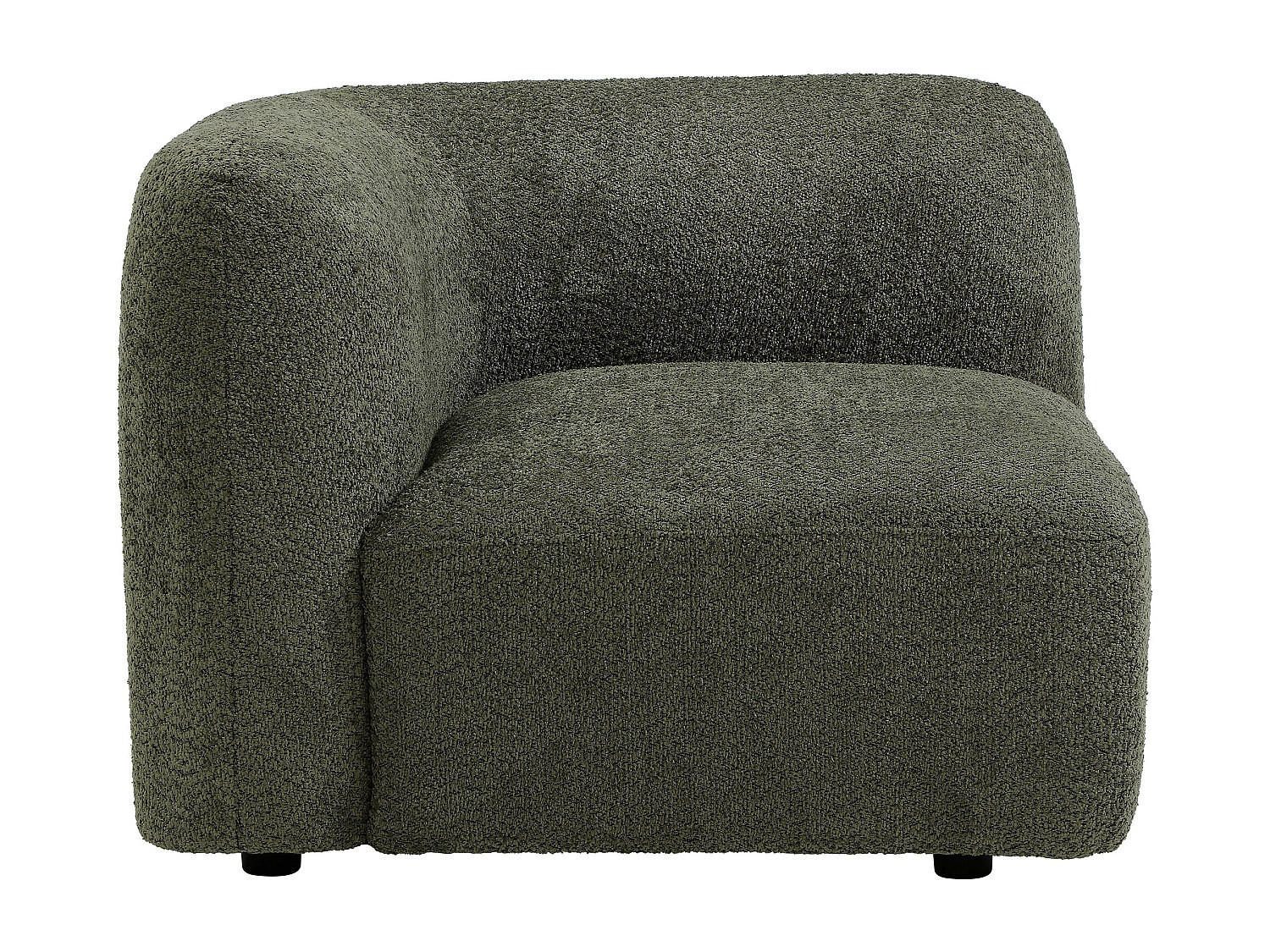 SESSEL mit gerader Rückenlehne - 1 Person - stoff - grün Danepi - Grün, Holz/Textil (94/69/94cm) - Vente-Unique