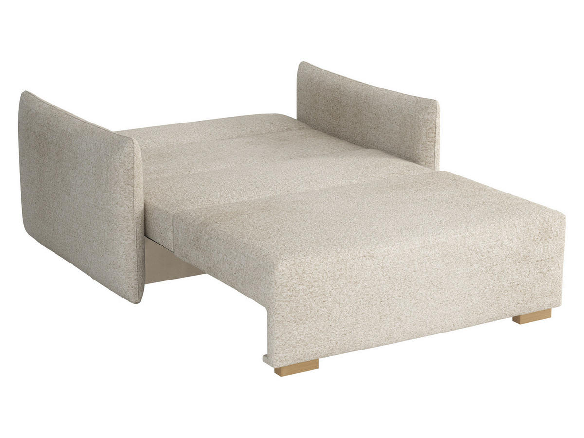 SCHLAFSOFA Viva Glov II - Hellgrau/Naturfarben, Holz/Textil (134/85/98cm) - MIRJAN24