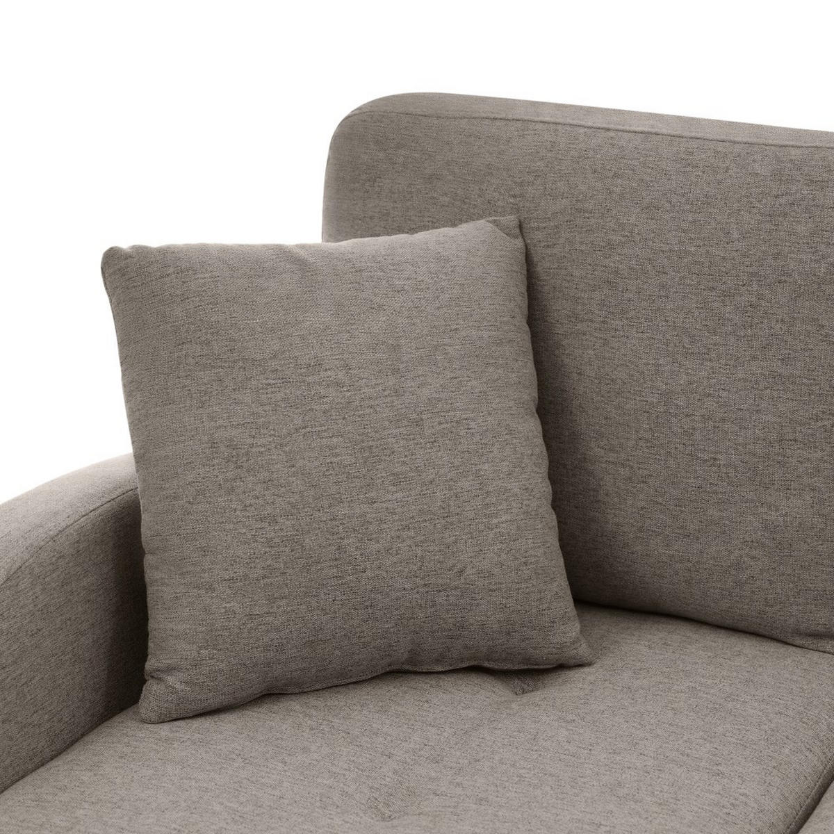 ECKSOFA 166 x 118 x 77 cm in Antikes Dunkelgrau mit Chaiselongue - Dunkelgrau, Kunststoff/Textil (118/185cm) - KOMHTOM