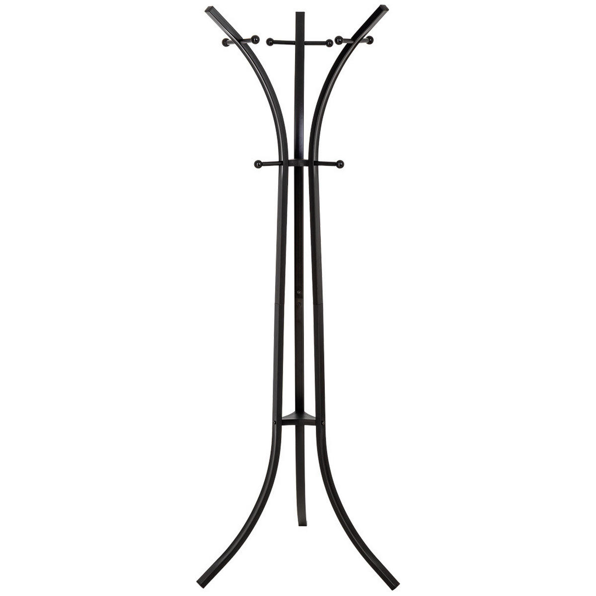 GARDEROBE aus metall 177x63x51cm - Schwarz, Metall (177/51/63cm) - Wanderlust