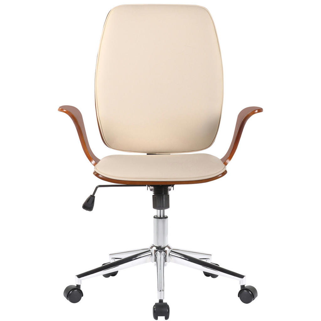 Thumbnail - TPFLiving Bürostuhl, Creme, Textil, 67x101x68 cm, Arbeitszimmer, Bürostühle, Drehstühle