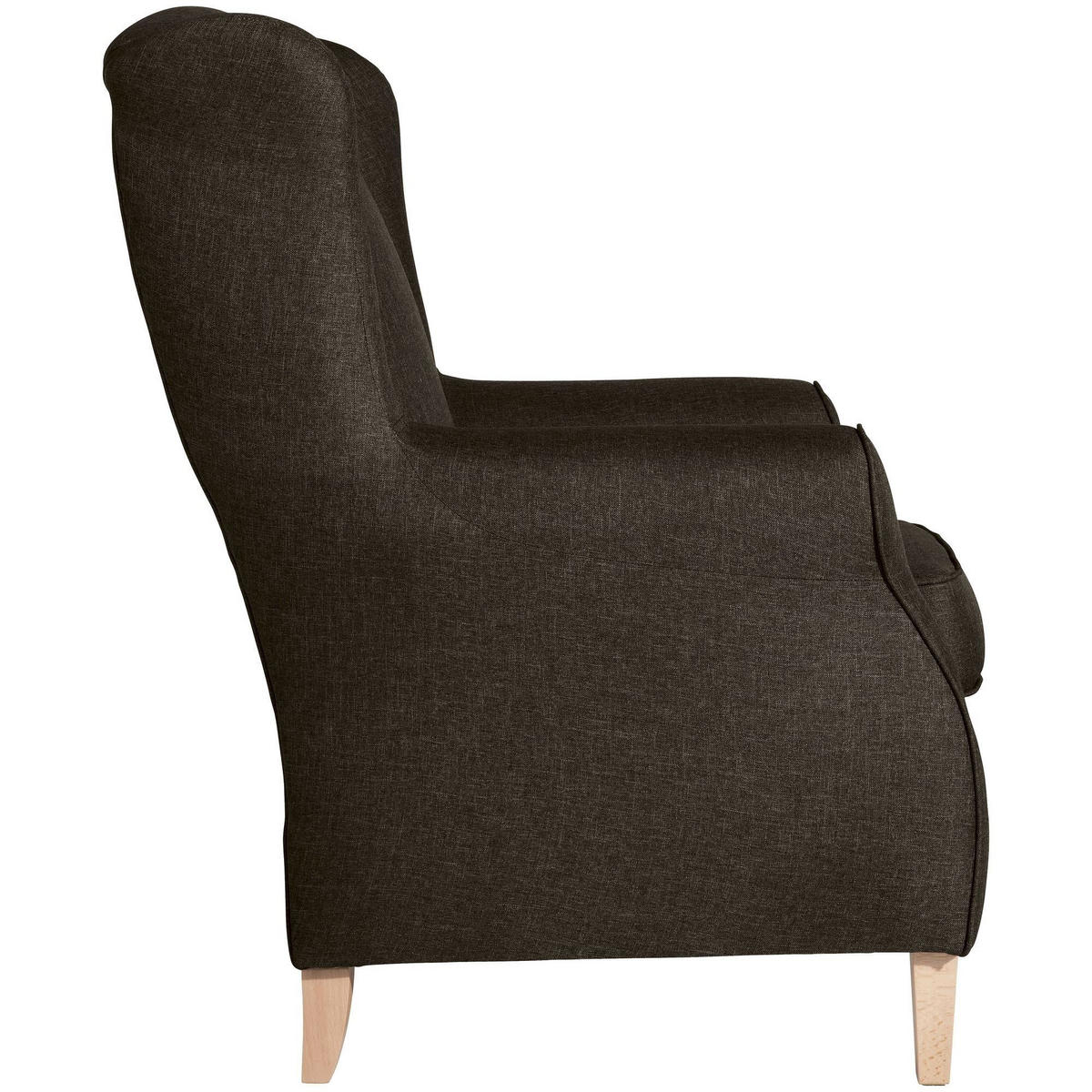 OHRENSESSEL Karlen Bezug Flachgewebe Buche natur / braun - Buchefarben/Braun, Kunststoff (86/103/77cm) - 58aufmkessel