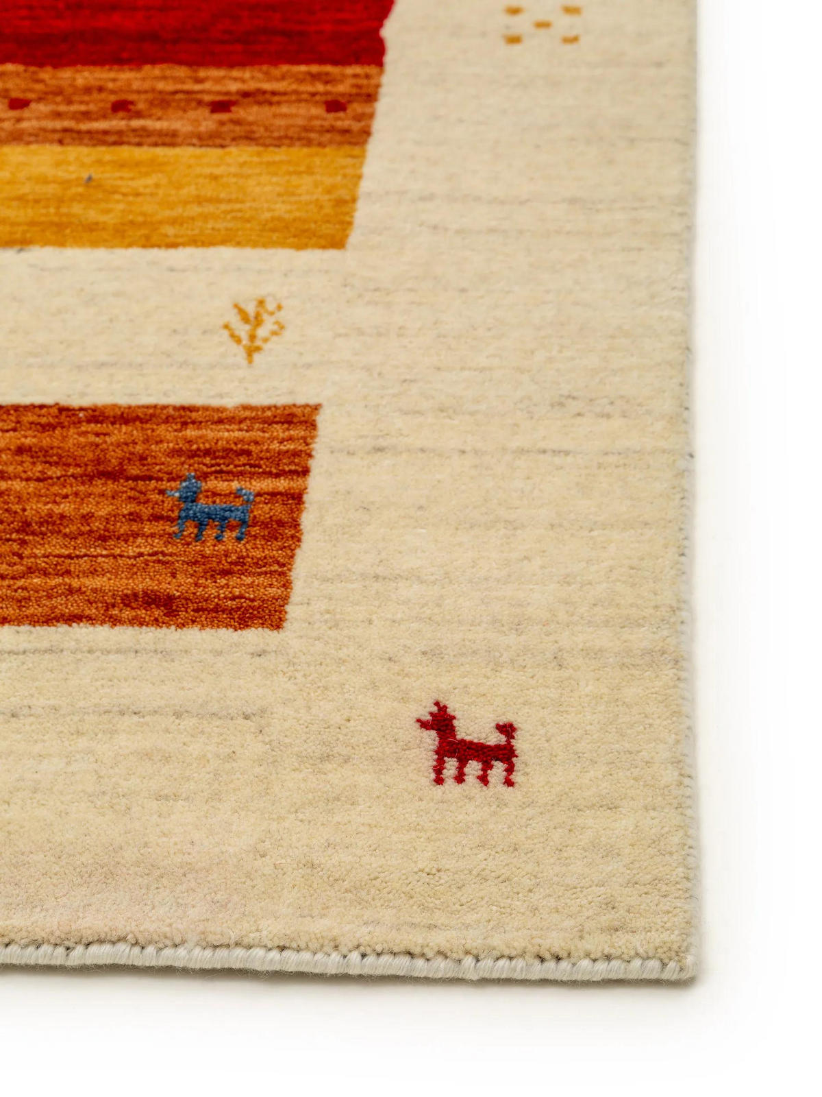 WOLLTEPPICH-LÄUFER Jamal Multicolor/Beige 80x250 cm - Multicolor, Textil (80/250cm) - benuta Nest