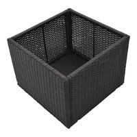 WHIRLPOOL RANDMÖBEL ECKIG Pflanzenkorb eckig - Braun, Naturmaterialien (61/43/57cm) - Canadian Spa Company