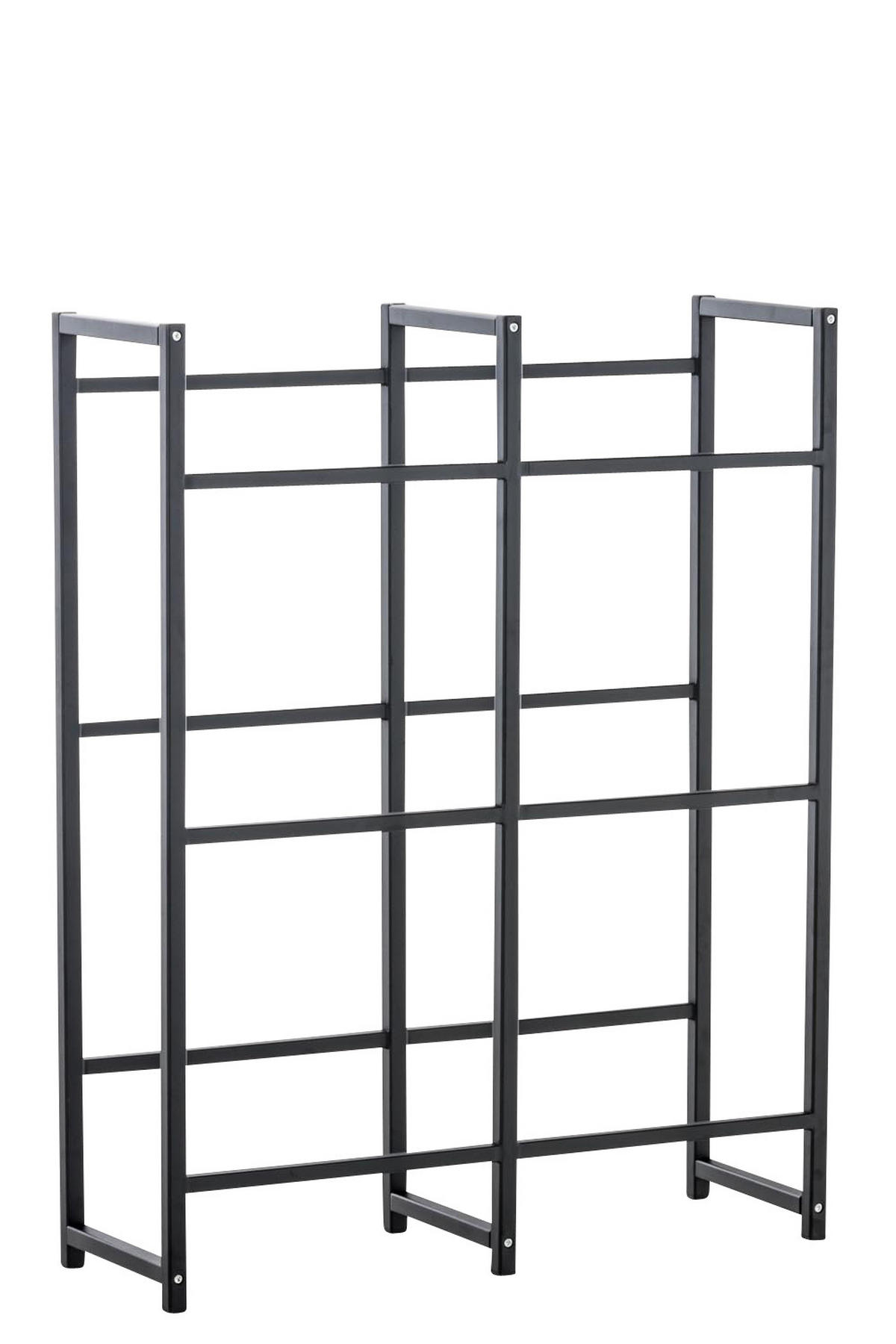 KASTENSTÄNDER Metall schwarz - Schwarz, Metall (91/112/31cm) - CLP