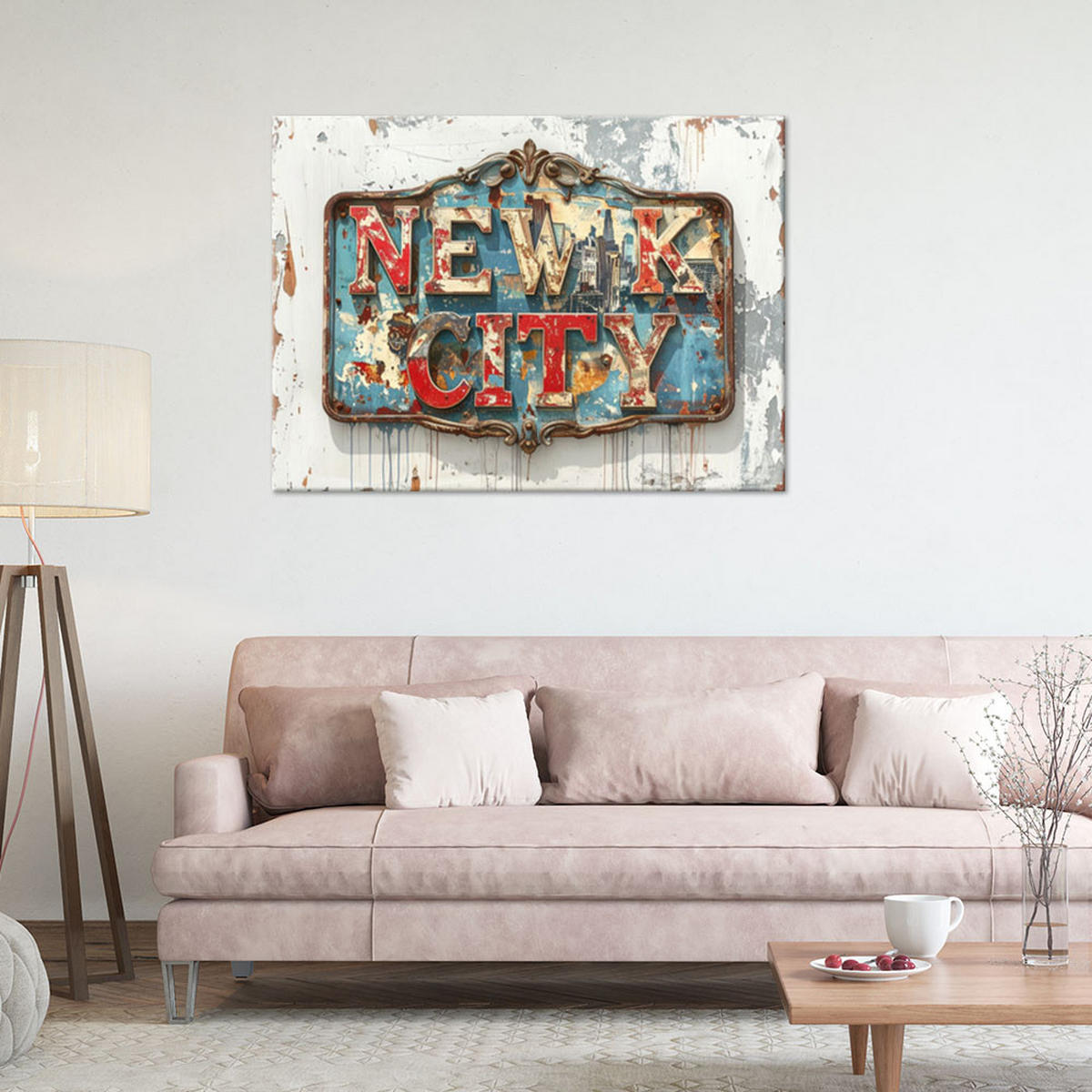 LEINWANDBILD Inschriften und Zitate 60x40cm - Beige, Textil (60/40cm) - Feeby