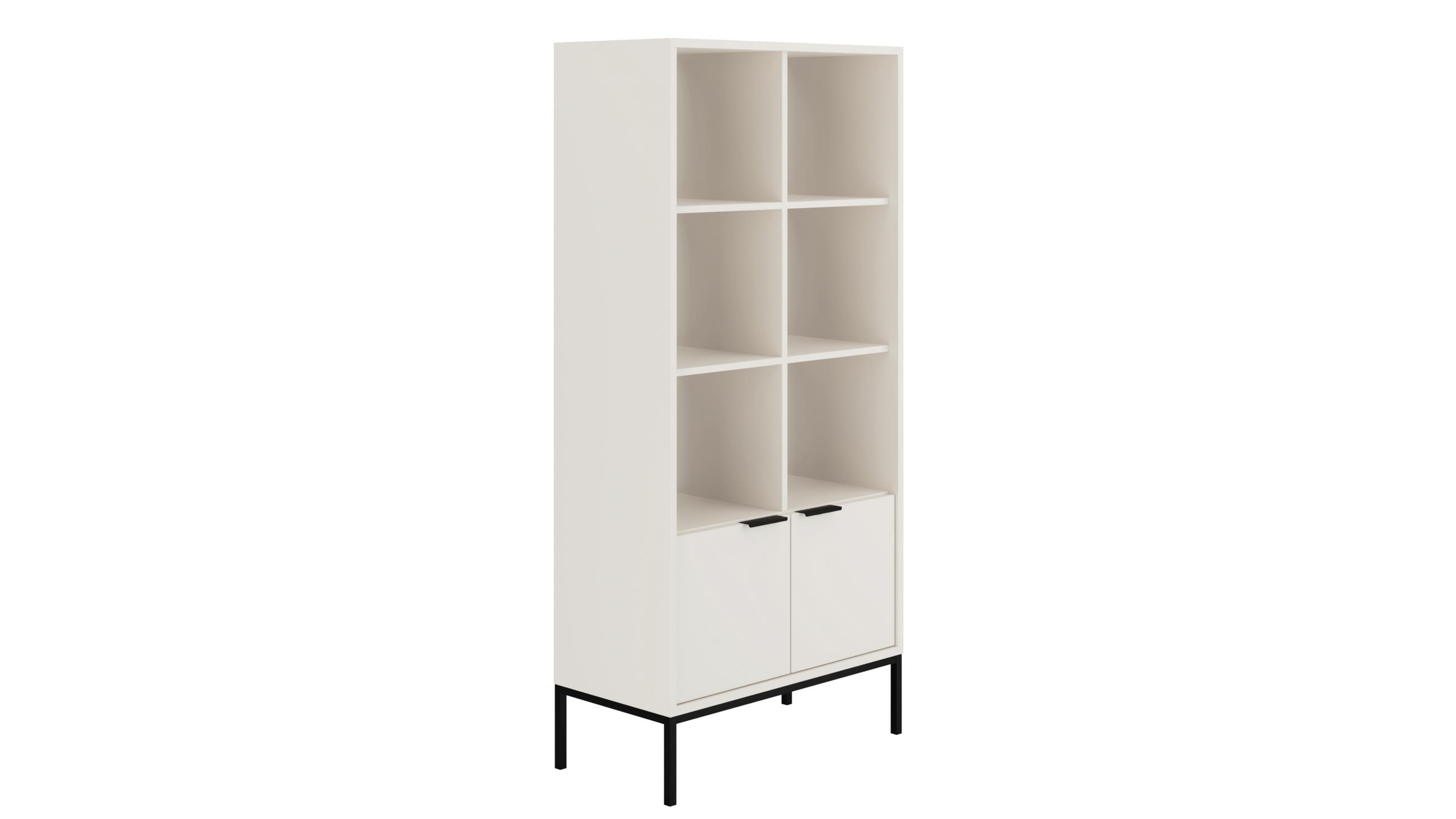 BÜCHERREGAL Austin 40/171,3/80 cm - Schwarz/Weiß, Holzwerkstoff (40/171/80cm) - Kocot Kids