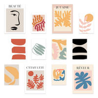 POSTER Set Mit 12 Bunte Botanik 3 A3 Rahmenlos - Klar, Papier (29.7/5/42cm) - Nacnic