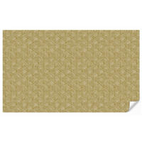TAPETE - Fächer - Geometrisch - Grün - 500x300 cm - Goldfarben, Papier (500/300cm) - OnlyWow