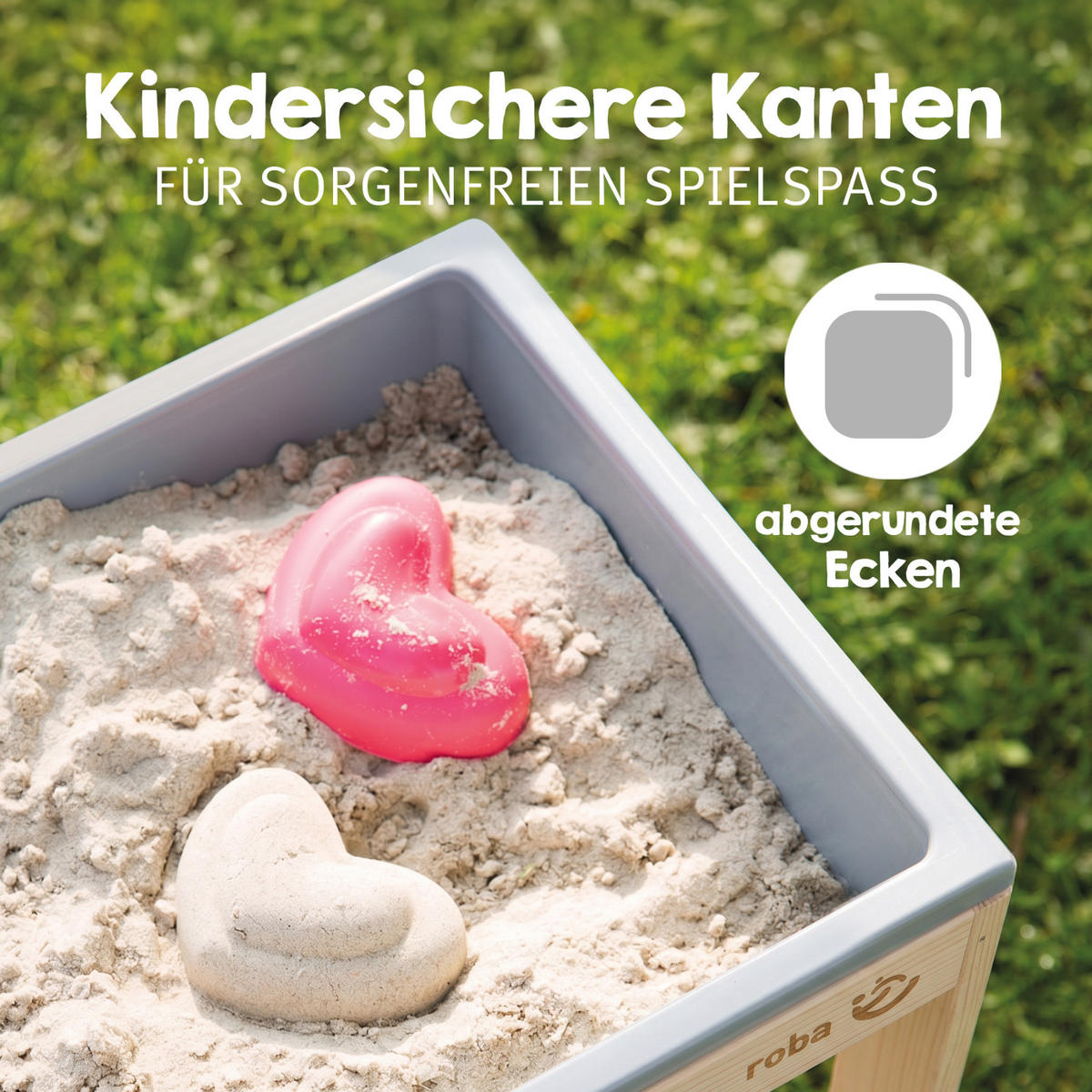 KÜLTÉRI JÁTSZÓASZTAL Tiny Outdoor+ natúr - natúr, műanyag/fa (32/38.5cm) - Roba