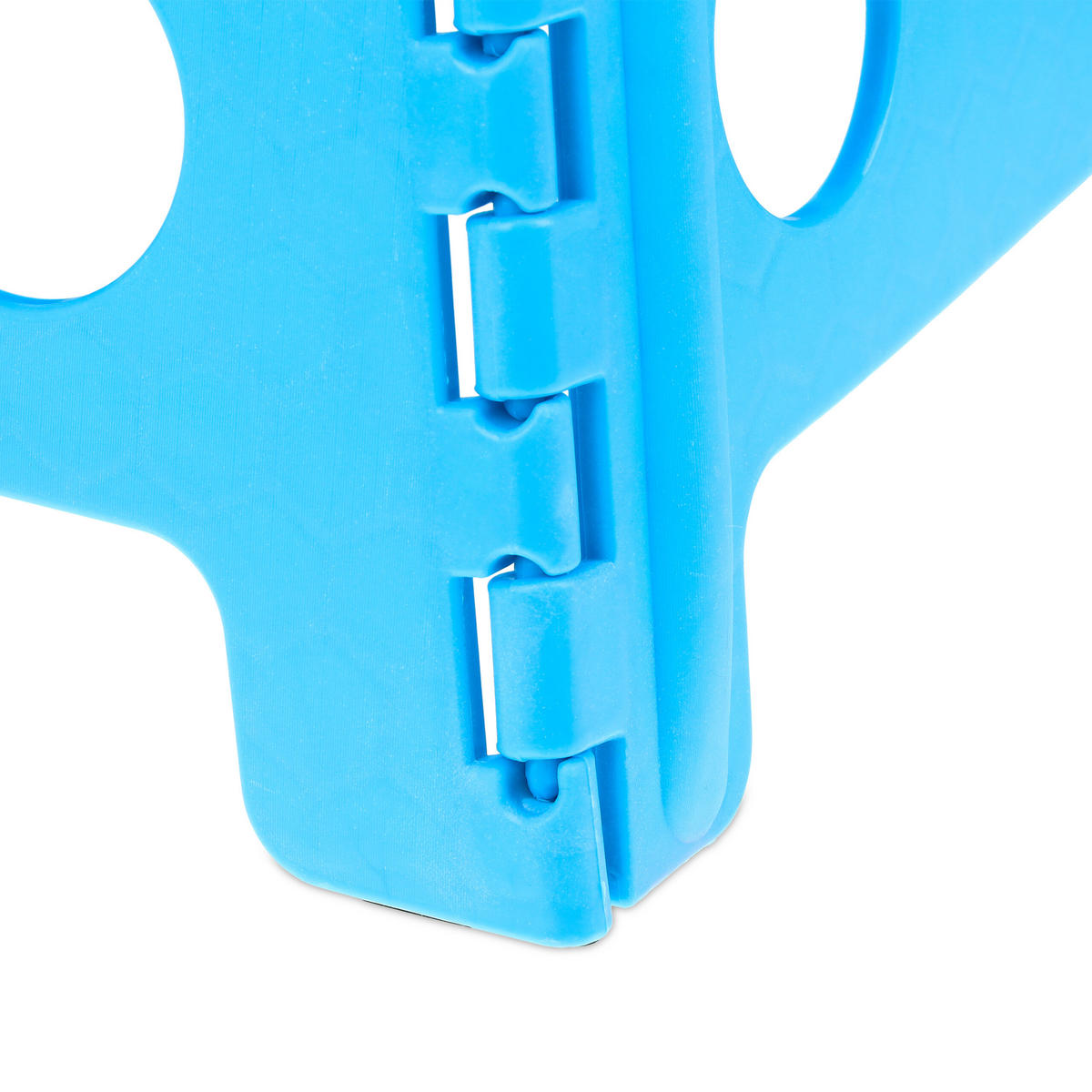 KLAPPHOCKER - Hellblau, Kunststoff/Textil (39/39/32cm) - Relaxdays