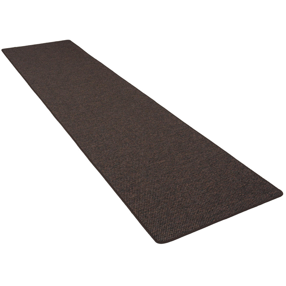 LÄUFER TEPPICH BENTZON FLACHGEWEBE - Dunkelbraun, Textil (80/160cm) - Snapstyle