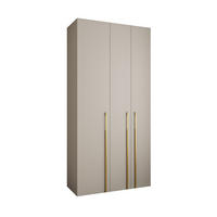 DREHTÜRENSCHRANK 245,5/120/50 3-türig - Kaschmir/Goldfarben, Holz/Metall (120/245.5/50cm) - Abiks Möbel