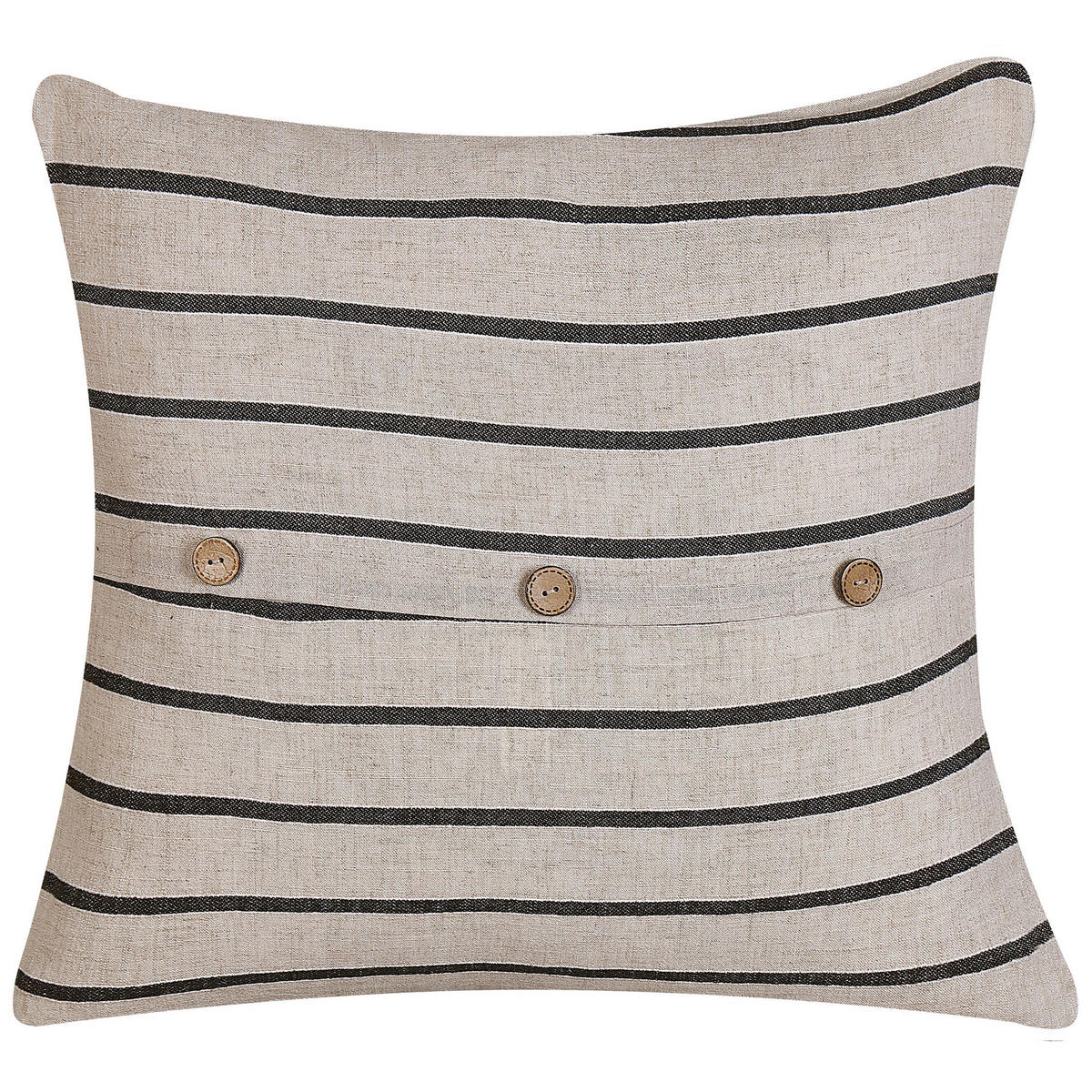 DEKOKISSEN 2er-Set Beige 43/43 cm Cynara - Beige, Naturmaterialien/Textil (43/43cm) - Beliani