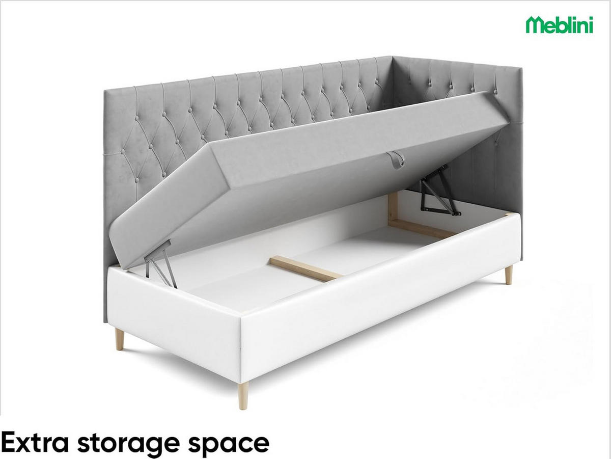 KINDERBETT FLIPPO 3 - Lila/Weiß, Holzwerkstoff (96/208cm) - Meblini