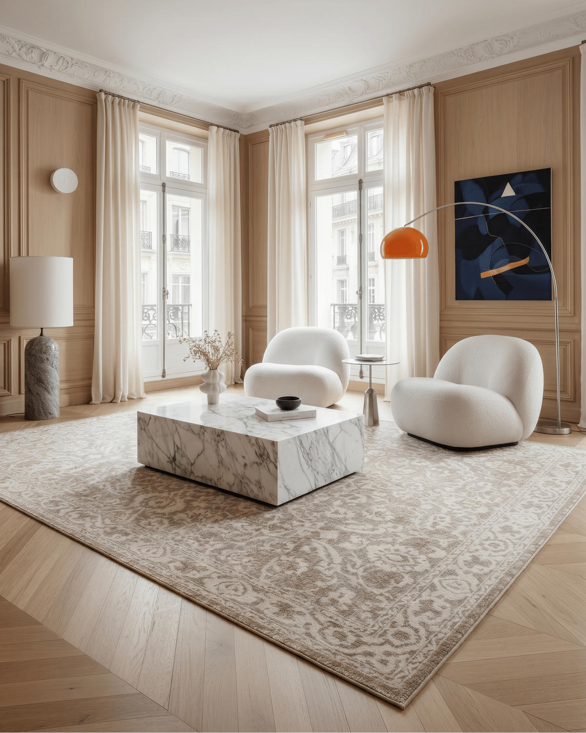 TEPPICH aus recycelten Fasern im Designstil beige - Beige, Textil (160/230cm) - AFK Living