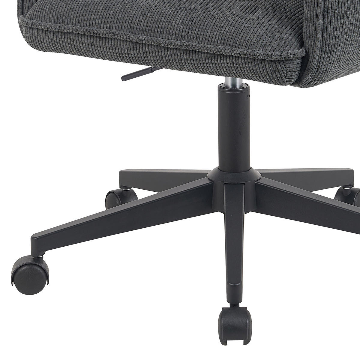 BÜROSTUHL Mika-Malu - Anthrazit/Schwarz, Textil/Metall (60/85/63cm) - DUBI Möbel