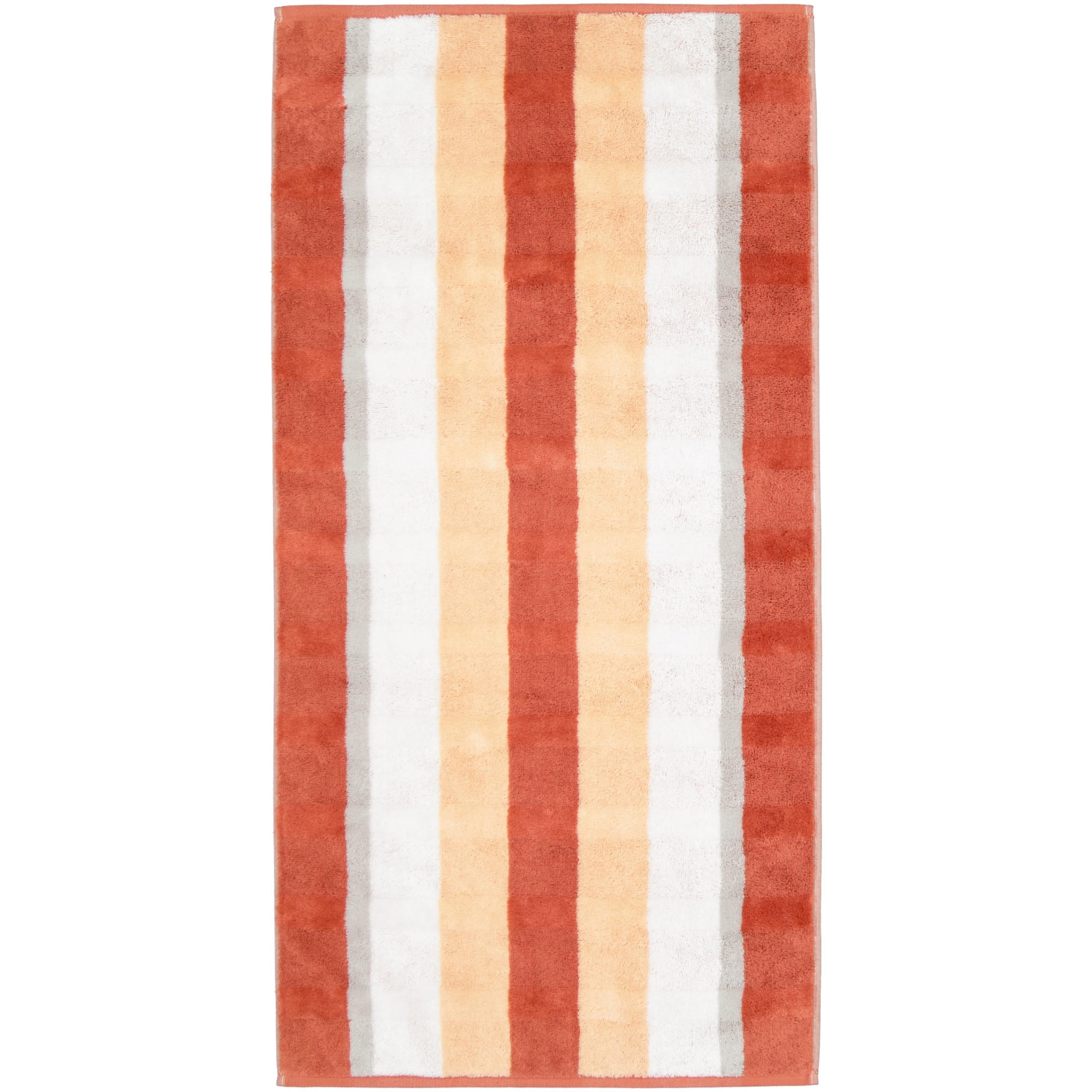 GÄSTETUCH NOBLESSE STRIPE 1087 BRICK - 33 - Orange, Textil (30/50cm) - Cawoe