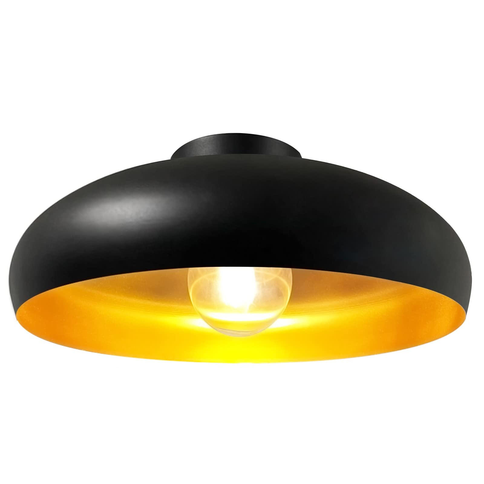 Bamyum Deckenleuchte Schwarz, Gold 40x20x40 cm