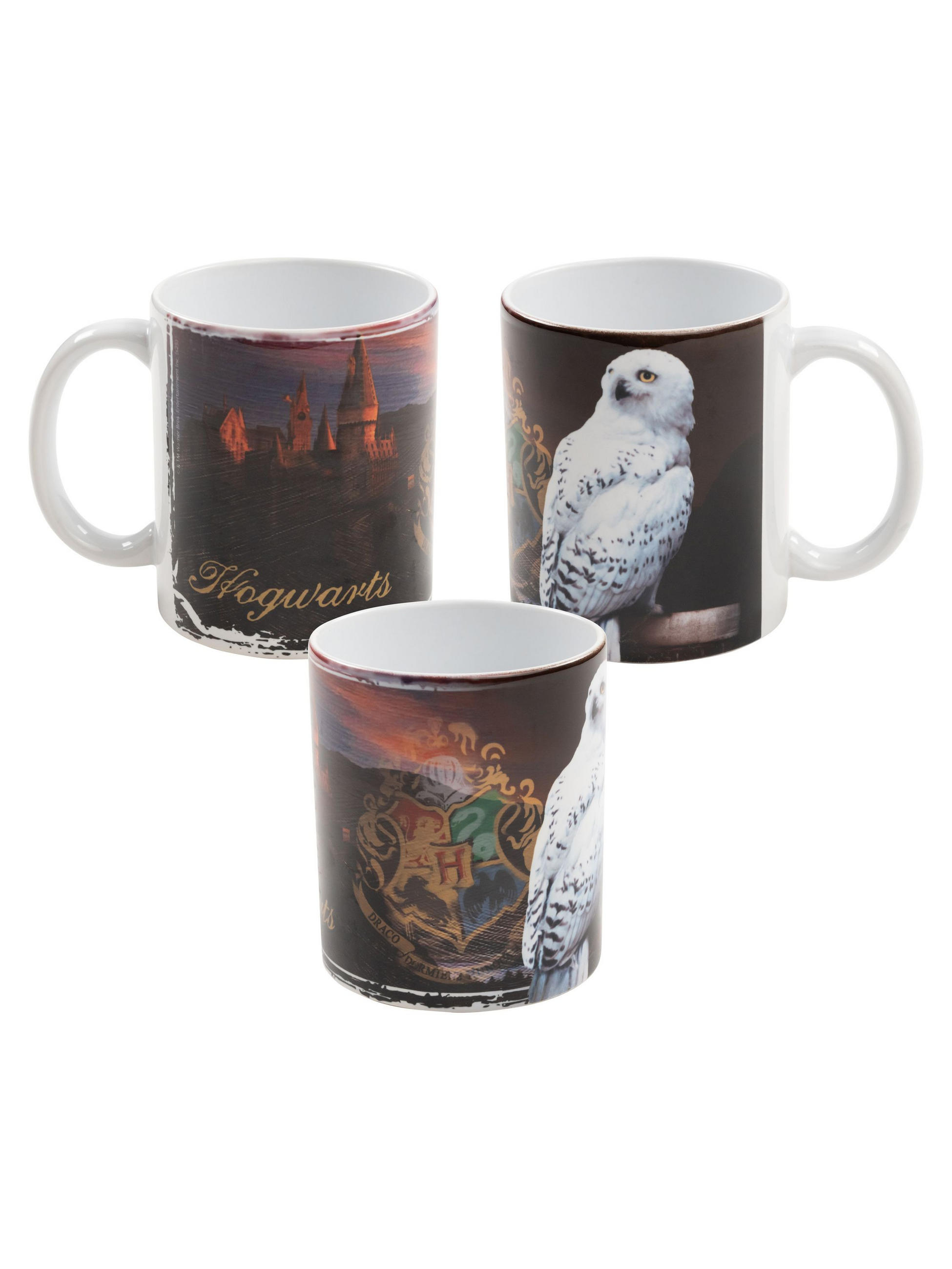 KAFFEEBECHER Harry Potter Hedwig Mehrfarbig 320 ml - Multicolor, Keramik (0.32L) - United Labels